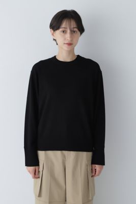 ◆二重襟袖プルオーバーニット（０７７３２７０９０２）