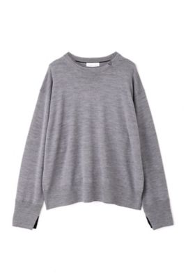 ◆二重襟袖プルオーバーニット（０７７３２７０９０２）