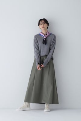 ◆二重襟袖プルオーバーニット（０７７３２７０９０２）