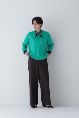 ◆二重襟袖プルオーバーニット（０７７３２７０９０２）