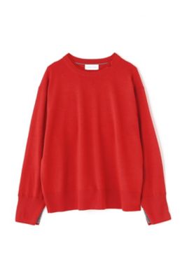 ◆二重襟袖プルオーバーニット（０７７３２７０９０２）