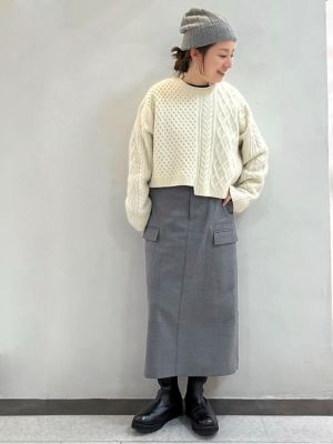 ◆カシミヤニット帽（０７７３２９６００１）