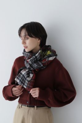 再販】彩りをまとう♪カラフルパッチワーク大判ストール（25s-08