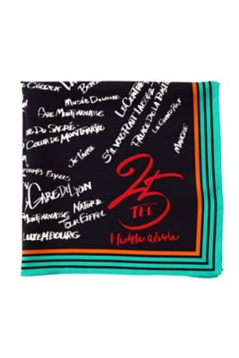 ◆２５ｔｈプリントシルクスカーフ（０７７３２９８９００）