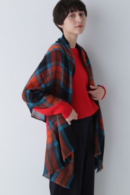 ＜human woman (Women)＞チェックストール（０７７３２９８９０３）