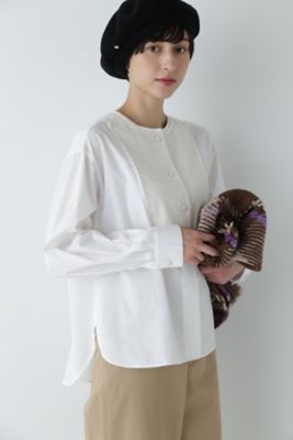 ＜human woman (Women)＞ツイードドッキングブラウス（０７７４１１０１０３）