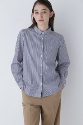 human woman (Women)/ヒューマンウーマン 定番シャツ(0774110104) ネービー トップス【三越伊勢丹/公式】