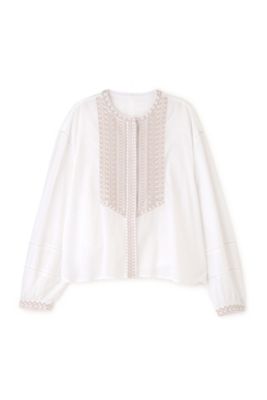 ◆インド綿刺繍ブラウス（０７７４１１０３００）