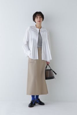 ◆インド綿ピンタックブラウス（０７７４１１０３０１）