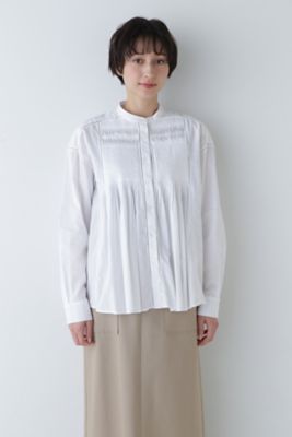 ◆インド綿ピンタックブラウス（０７７４１１０３０１）