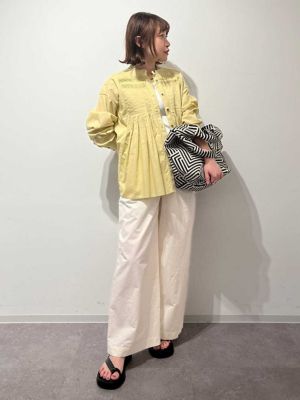 ◆インド綿ピンタックブラウス（０７７４１１０３０１）