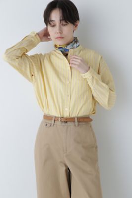 ＜human woman (Women)＞ノーカラーブラウス（０７７４１１０３０５）