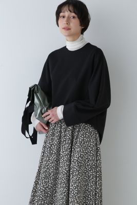 【SALE】human woman (Women)/ヒューマンウーマン ストレッチポンチブラウス(0774110311) ブラック トップス【三越伊勢丹/公式】