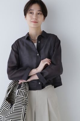＜human woman (Women)＞◆コットンオーガンジーシアーブラウス（０７７４１１０４０５）