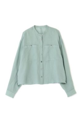 わからんちん様★BEARDSLEY ラミーブラウス ブルー 美品 ◇160／1ラミーブラウス（0774110501） | human