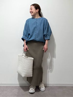 ◆ライトオンスデニムブラウス（０７７４１１０５０４）