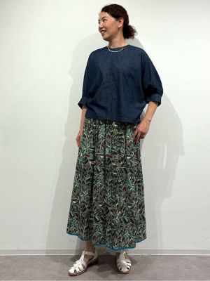 ◆ライトオンスデニムブラウス（０７７４１１０５０４）