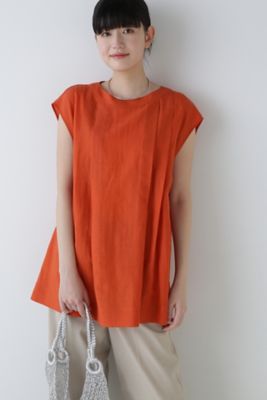 ◇ナチュラルローンフレンチスリーブブラウス（0774110505 
