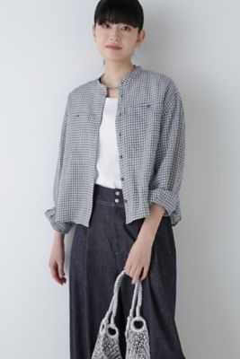 ＜human woman (Women)＞◆１６０／１ラミーチェック柄ブラウス（０７７４１１０５０６）