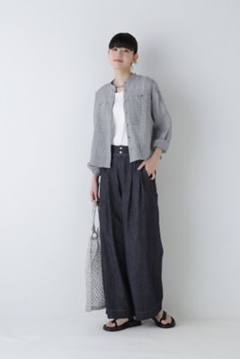 ◆１６０／１ラミーチェック柄ブラウス（０７７４１１０５０６）