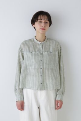 ◆１６０／１ラミーチェック柄ブラウス（０７７４１１０５０６）