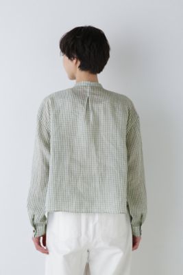◆１６０／１ラミーチェック柄ブラウス（０７７４１１０５０６）