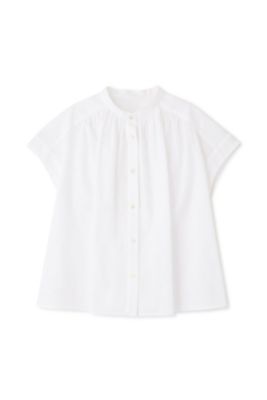 ◆綿麻フレンチスリーブブラウス（０７７４１１０６０１）