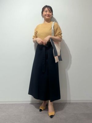 ◆ベルト付き巻きスカート（０７７４１２０２００）