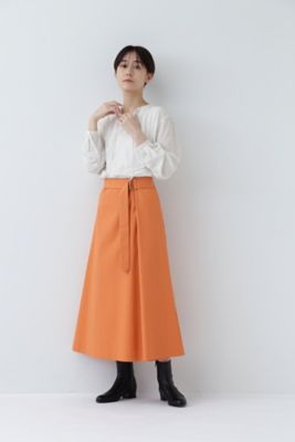◆ベルト付き巻きスカート（０７７４１２０２００）