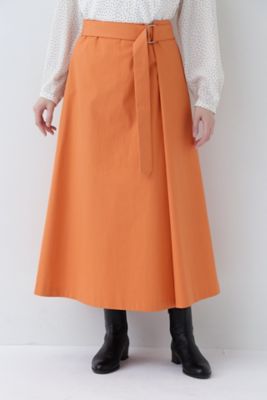 ◆ベルト付き巻きスカート（０７７４１２０２００）