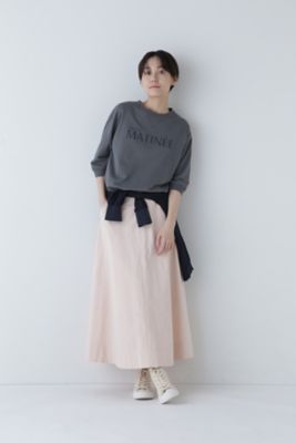 スカート Kamitugu ストライプ切替スカート