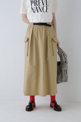 ＜human woman (Women)＞◆ライトクロスストレッチカーゴスカート（０７７４１２０４０２）