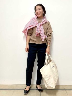 ◆ピケストレッチパンツ（０７７４１３０２００）