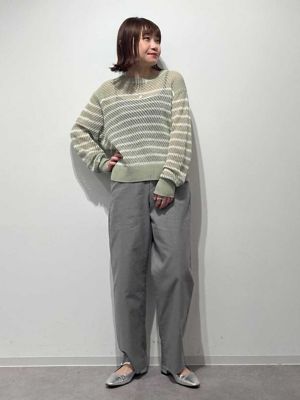 ◆先染めドビーストレッチパンツ（０７７４１３０３０２）