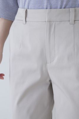 ◆サテンストレッチスリムパンツ（０７７４１３０４０２）