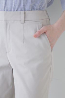 ◆サテンストレッチスリムパンツ（０７７４１３０４０２）