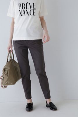 【SALE】human woman (Women)/ヒューマンウーマン サテンストレッチスリムパンツ(0774130402) 021グレー パンツ・ズボン【三越伊勢丹/公式】