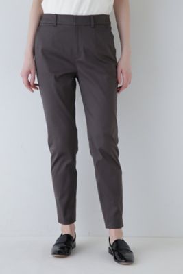 ◆サテンストレッチスリムパンツ（０７７４１３０４０２）