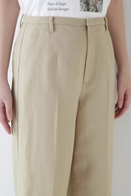 ◆センタープレスストレートパンツ（０７７４１３０５０５）