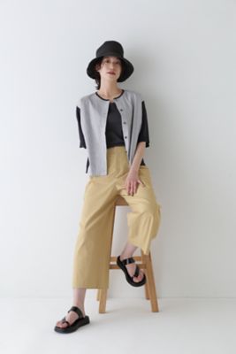 ◆クールマックス綿短丈ワイドパンツ（０７７４１３０６００）