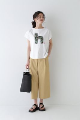 ◆クールマックス綿短丈ワイドパンツ（０７７４１３０６００）