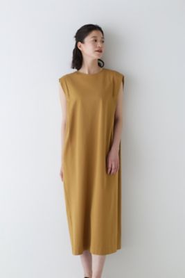 【SALE】human woman (Women)/ヒューマンウーマン 引き揃え天竺ワンピース(0774146600) ベージュ ワンピース・ドレス【三越伊勢丹/公式】