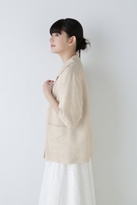 ◆ポプリンワッシャーハーフスリーブジャケット（０７７４１５０５００）