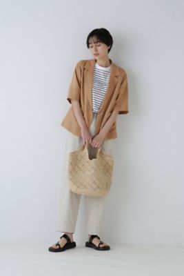 ◆ポプリンワッシャーハーフスリーブジャケット（０７７４１５０５００）