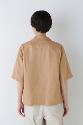 ◆ポプリンワッシャーハーフスリーブジャケット（０７７４１５０５００）