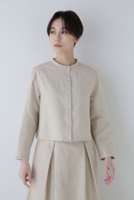 ◆綿麻シャンブレーブルゾン（０７７４１５５４００）