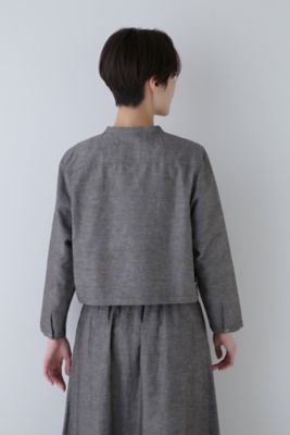 ◆綿麻シャンブレーブルゾン（０７７４１５５４００）