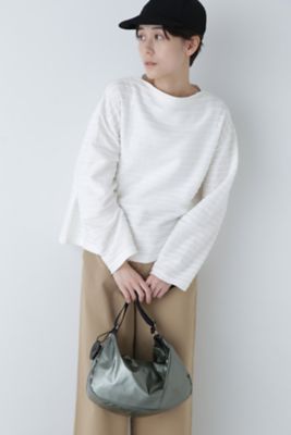 ＜human woman (Women)＞ジャカードボーダーカットソー（０７７４１６０３００）