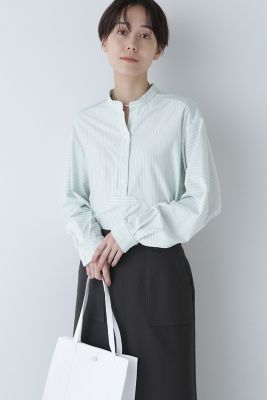 ◆鹿の子ジャージーストライププルオーバー（０７７４１６０３０１）