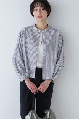 ◇鹿の子ジャージーストライプシャツ（0774160302） | human